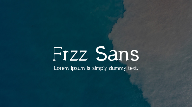Frzz Sans Font