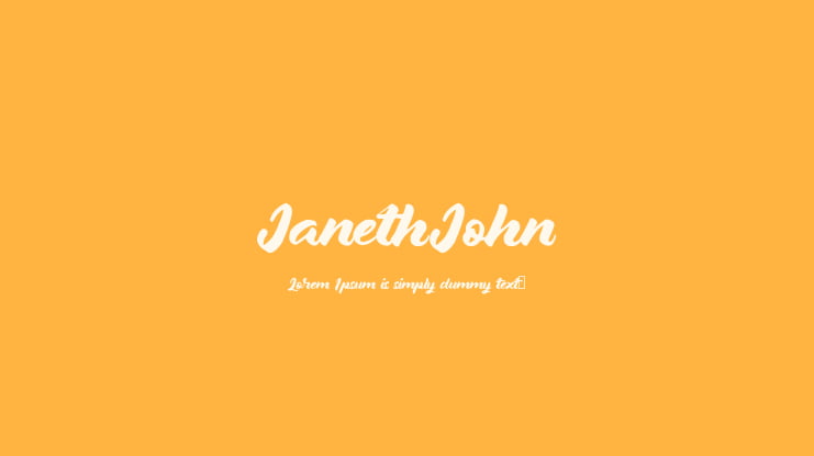 JanethJohn Font