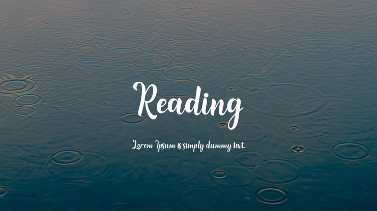 Reading Font