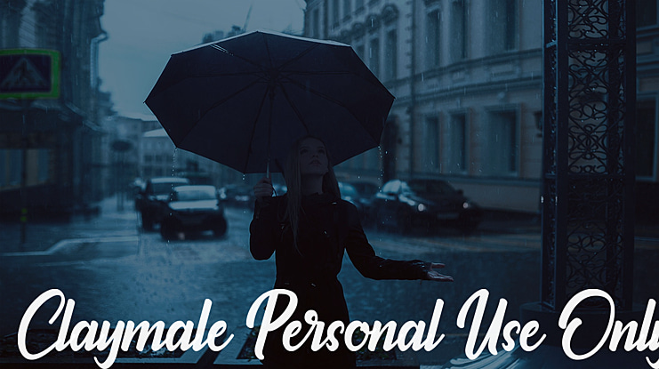 Claymale Personal Use Only Font