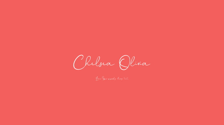 Chelsea Olivia Font