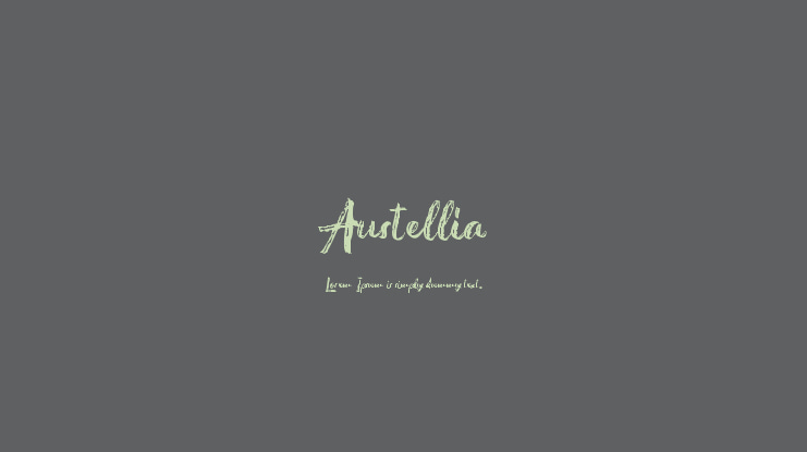 Austellia Font