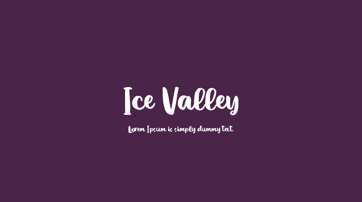Ice Valley Font