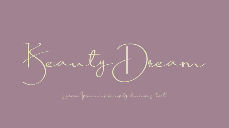 BeautyDream Font