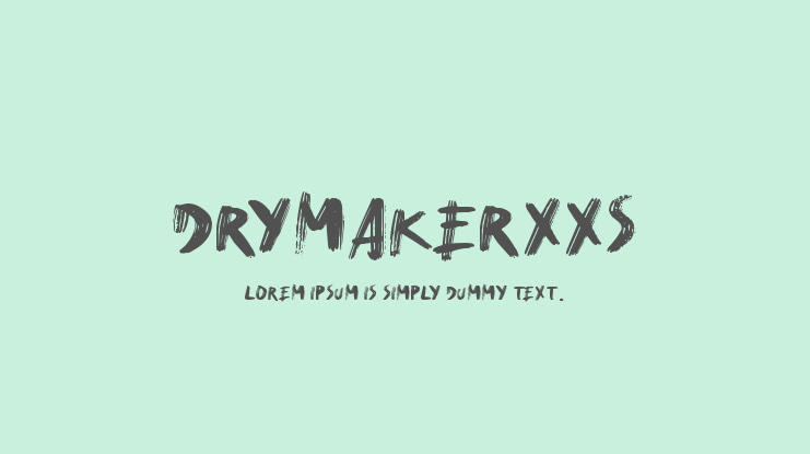 DryMakerXXS Font