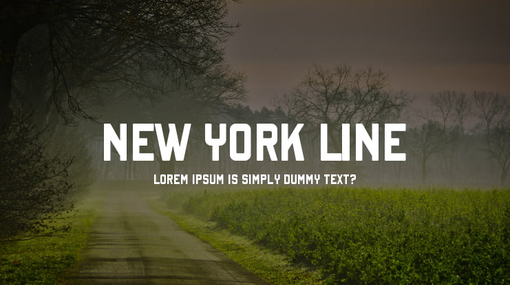 New York Line Font