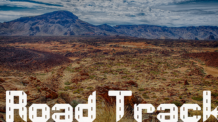 Road Track Font