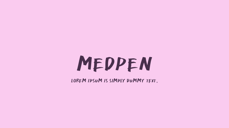 MedPen Font