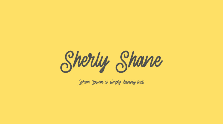 Sherly Shane Font