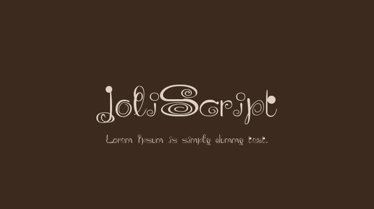 JoliScript Font
