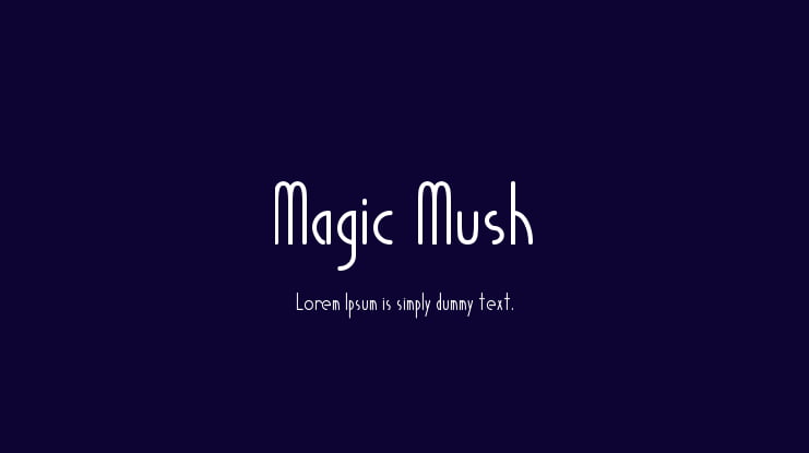 Magic Mush Font