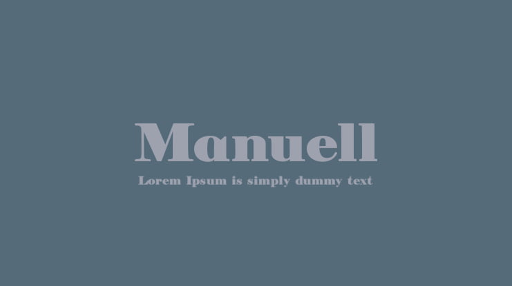 Manuell Font