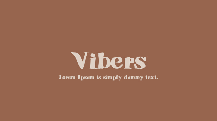 Vibers Font Family