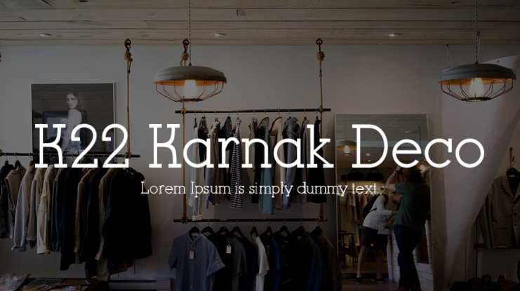 K22 Karnak Deco Font