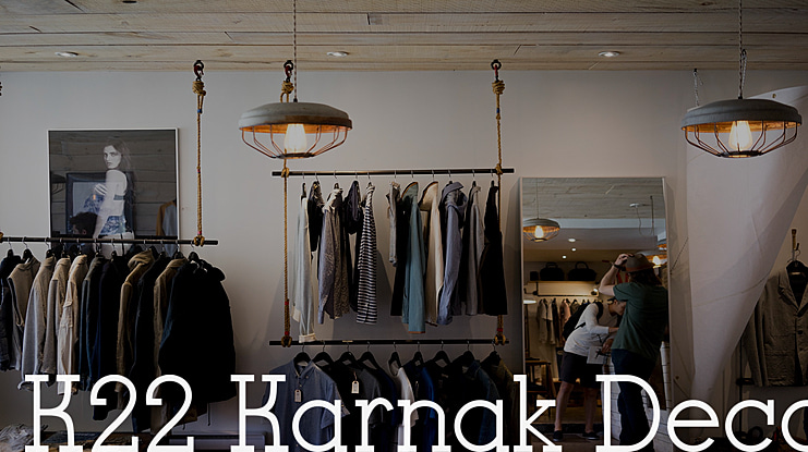 K22 Karnak Deco Font