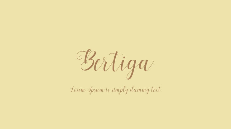 Bertiga Font