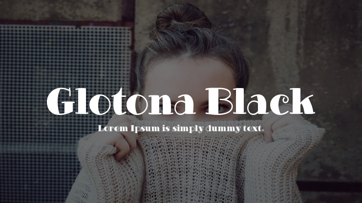 Glotona Black Font Family