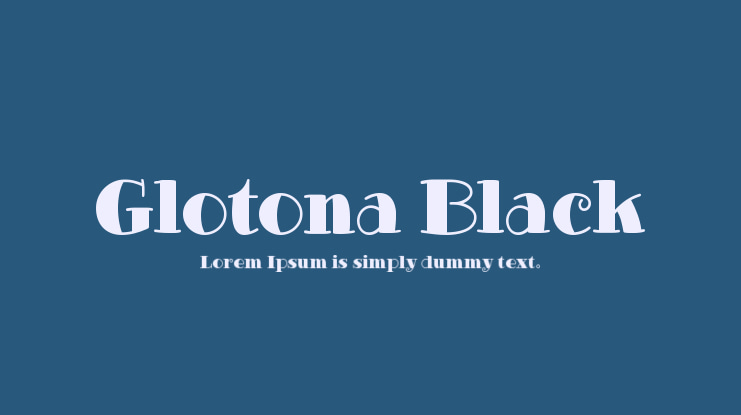 Glotona Black Font Family