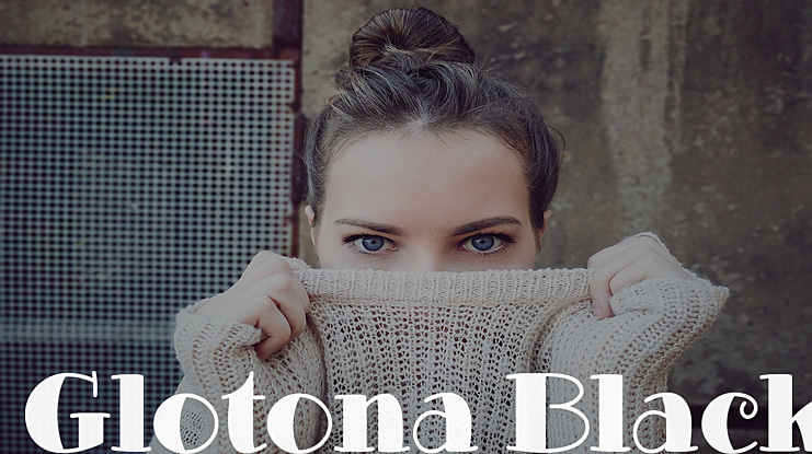 Glotona Black Font Family