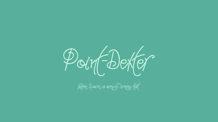 Point-Dexter Font