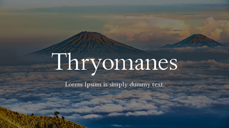 Thryomanes Font