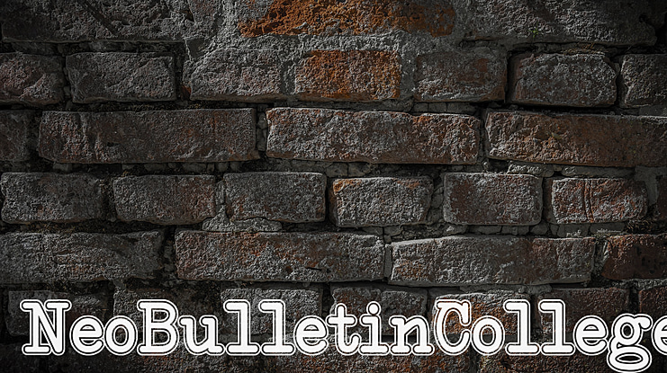 NeoBulletin College Font