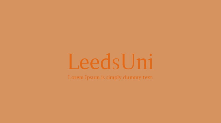 LeedsUni Font