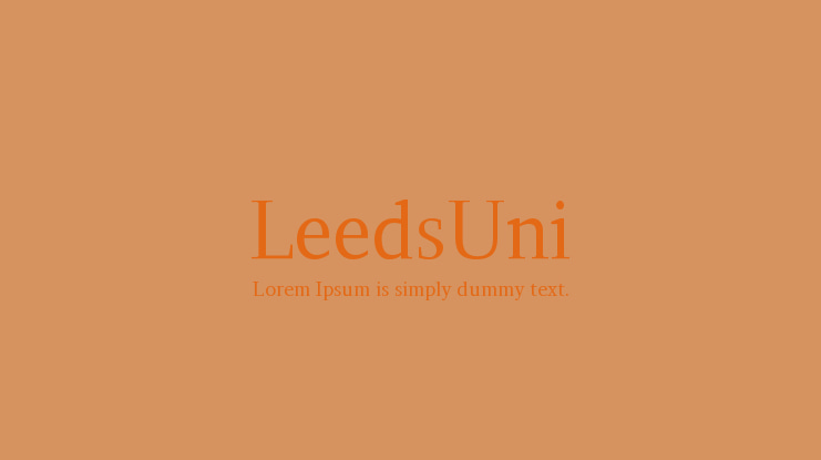 LeedsUni Font