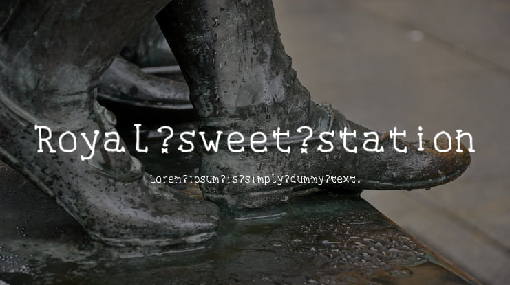 Royal sweet station Font