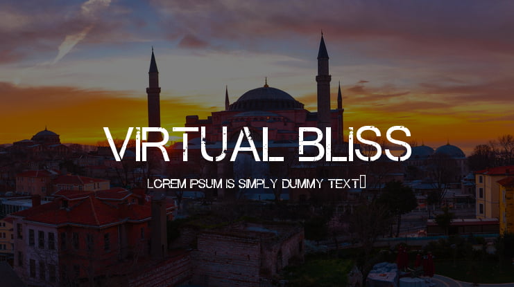 Virtual Bliss Font