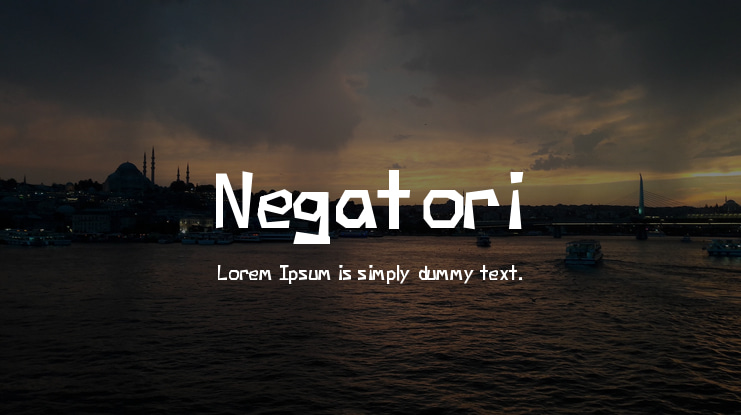 Negatori Font