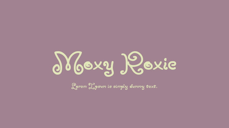 Moxy Roxie Font