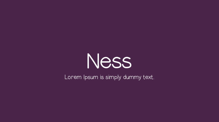 Ness Font