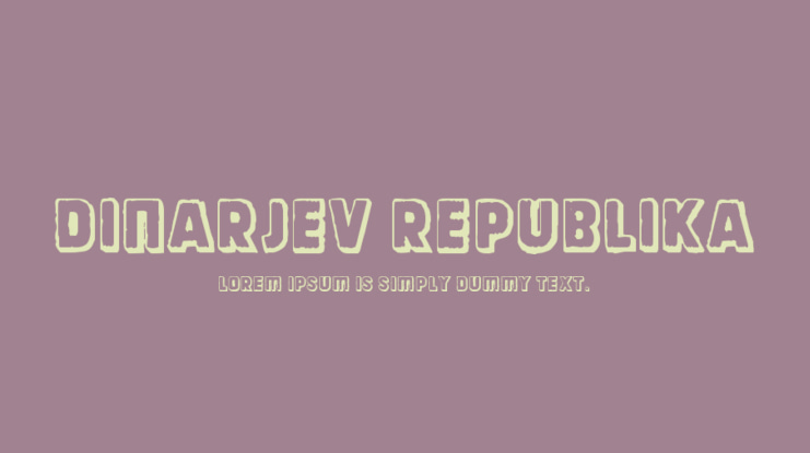 Dinarjev Republika Font