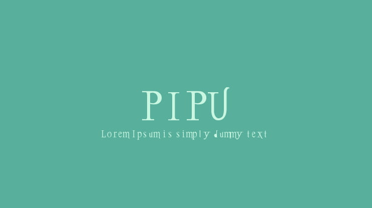 PIPU Font