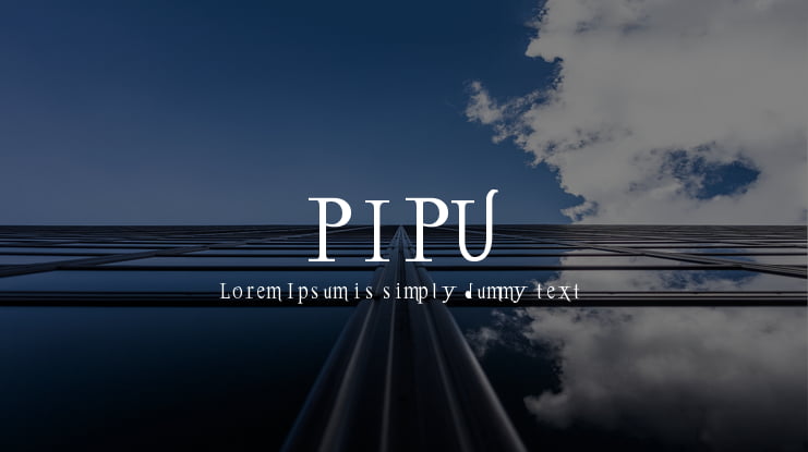 PIPU Font