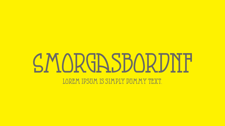 SmorgasbordNF Font Family