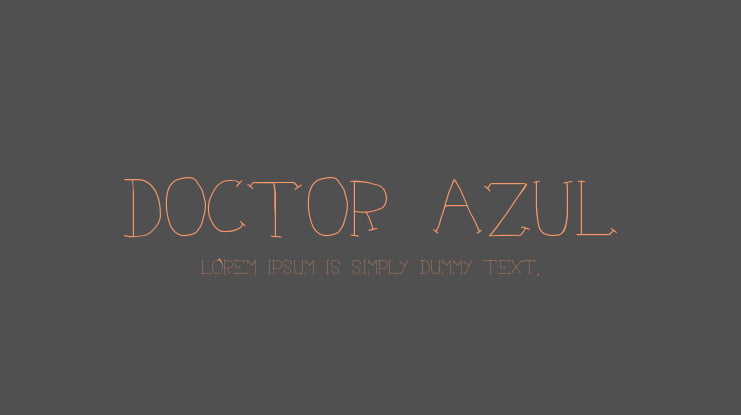 Doctor Azul Font