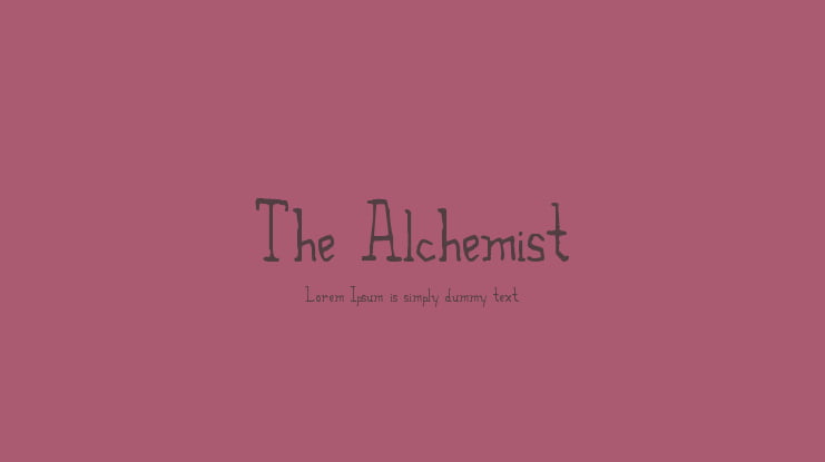 The Alchemist Font
