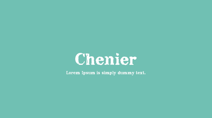 Chenier Font
