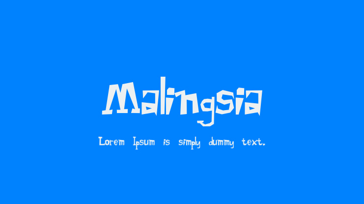 Malingsia Font