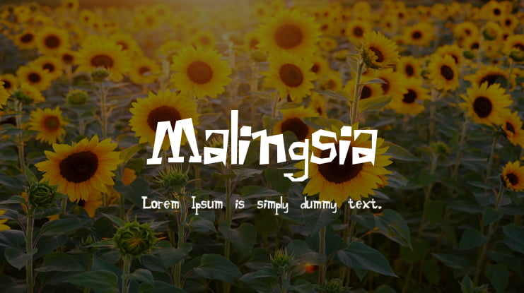 Malingsia Font