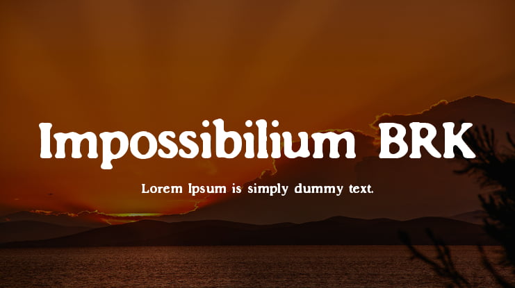Impossibilium BRK Font