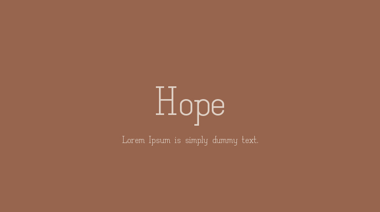 Hope Font