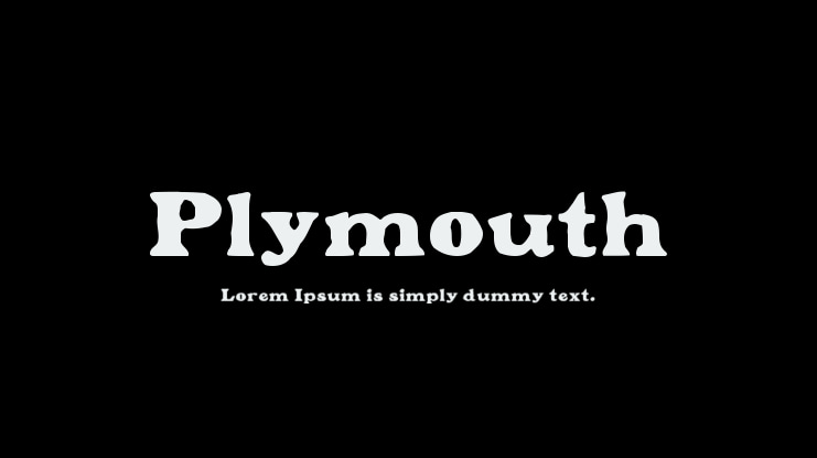 Plymouth Font