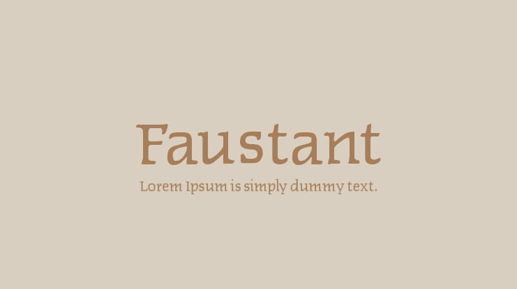 Faustant Font Family