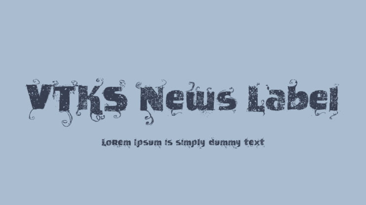 VTKS News Label Font
