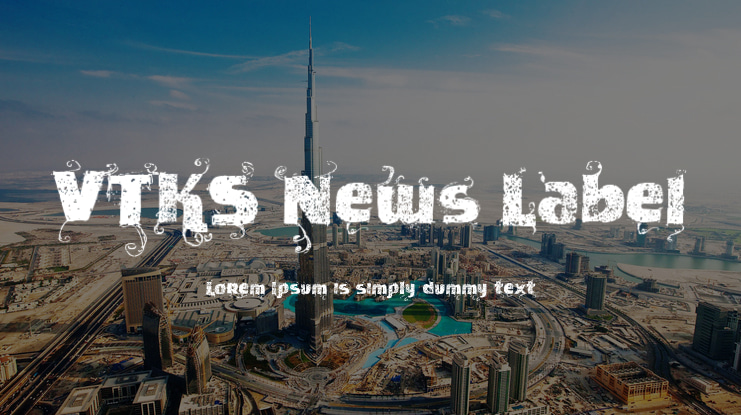 VTKS News Label Font