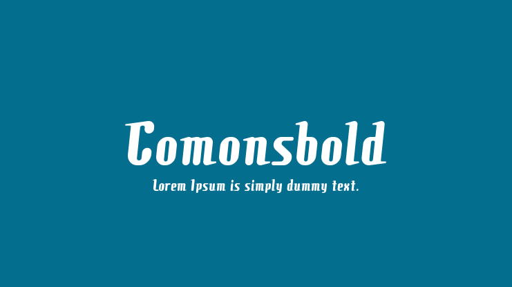Comonsbold Font Family