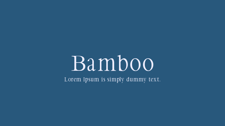 Bamboo Font